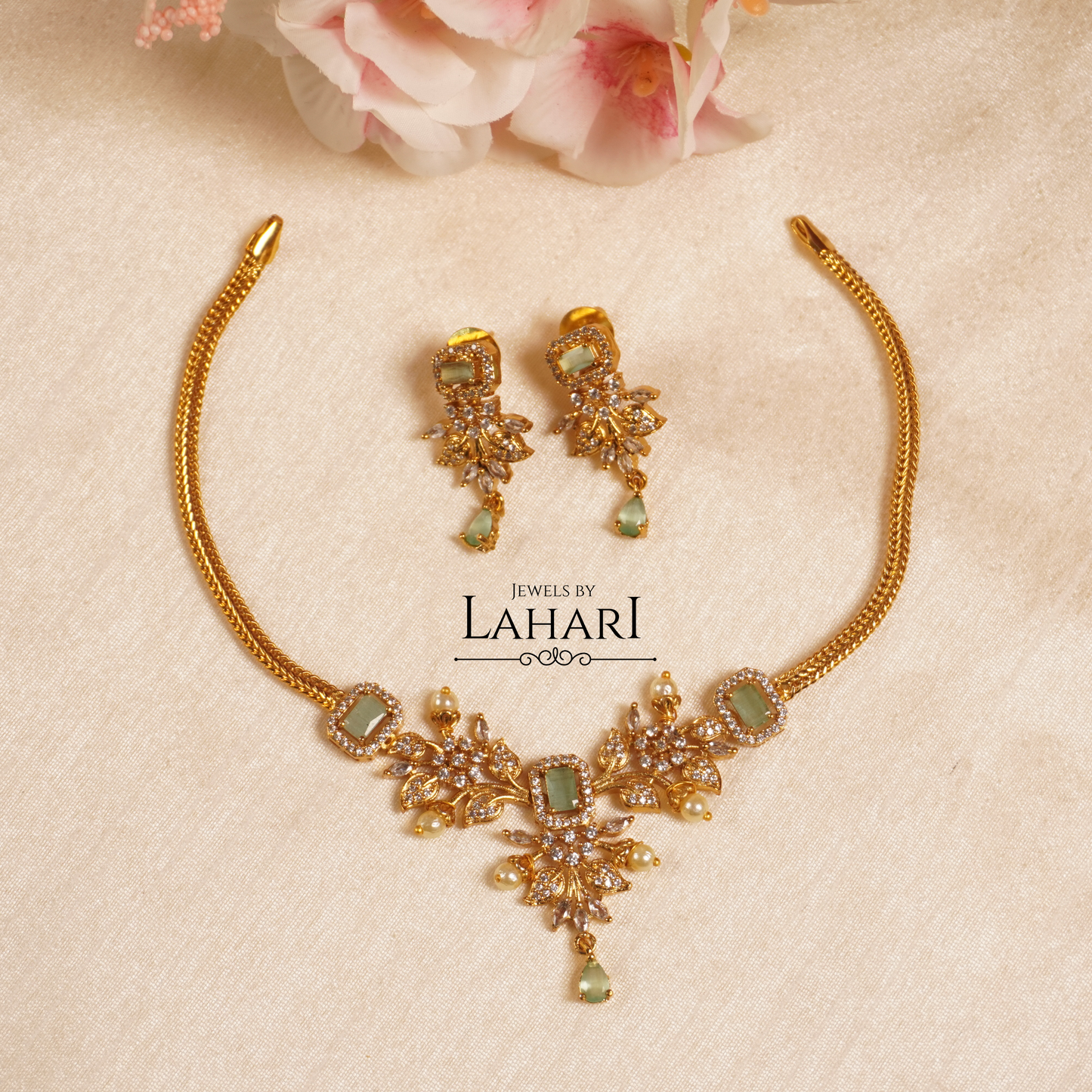 Aaradhya Minimal Necklace Set (Available in 8 colors)