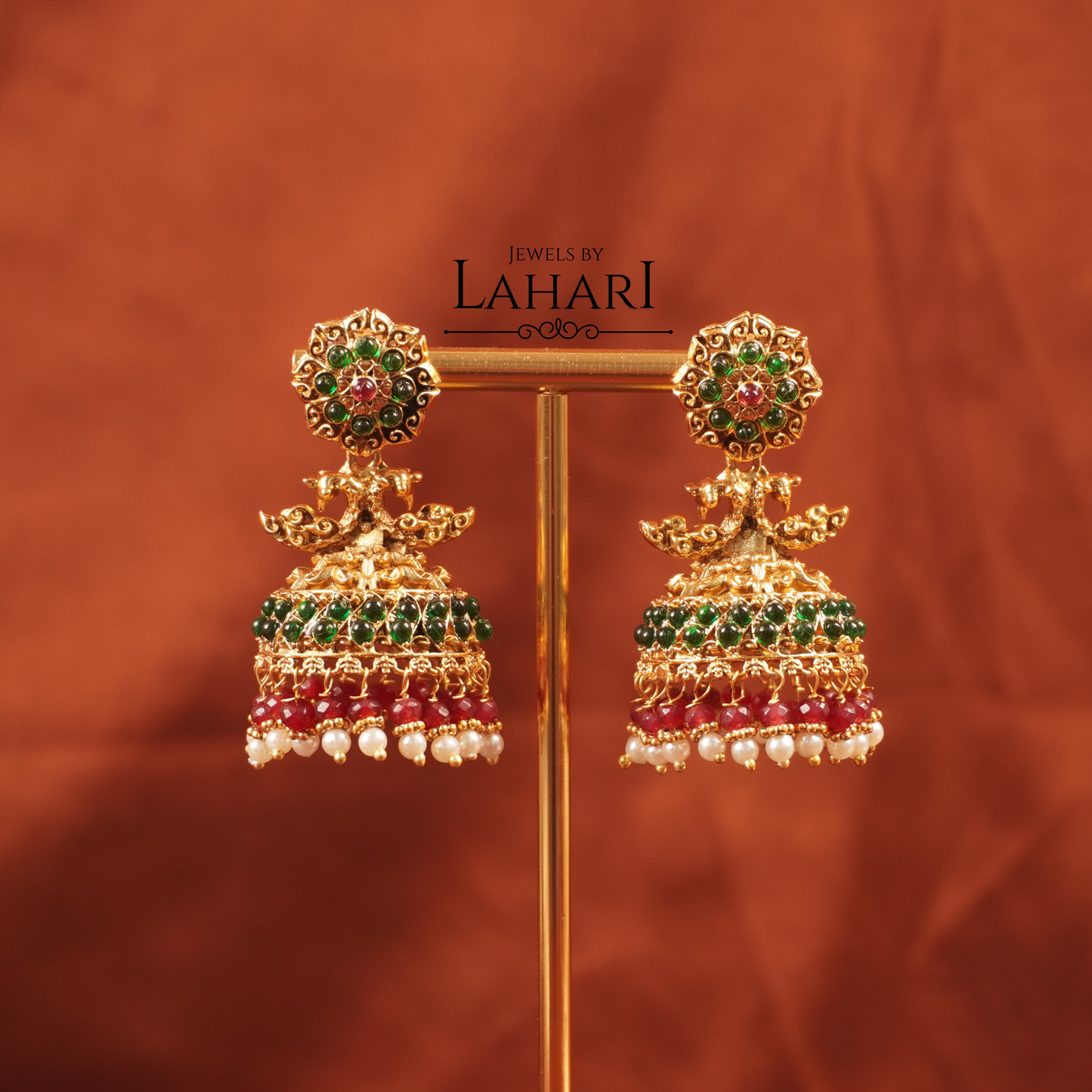 Beautiful Peacock Jhumka