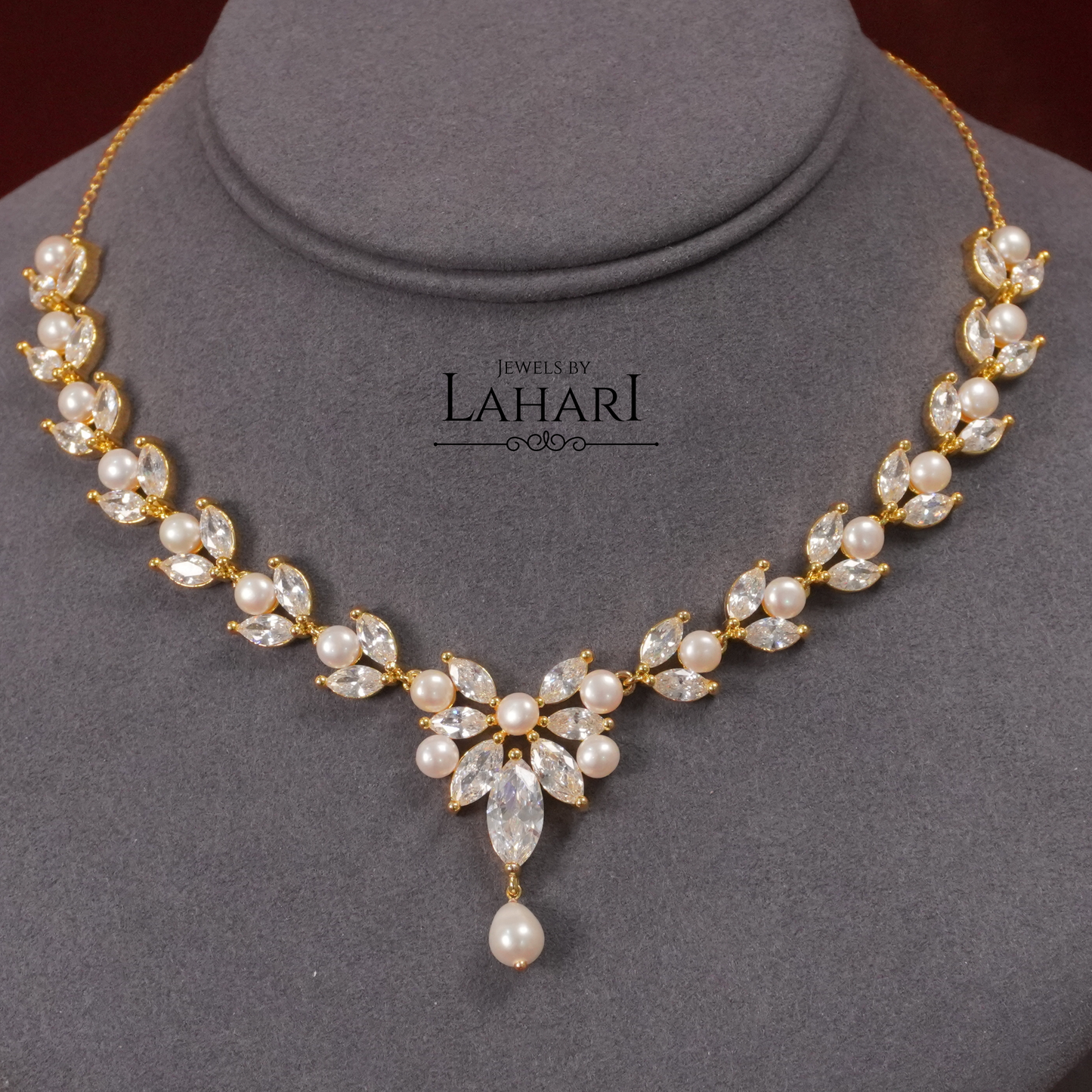 Celeste Pearl Set (Available in Gold & Silver Finish)