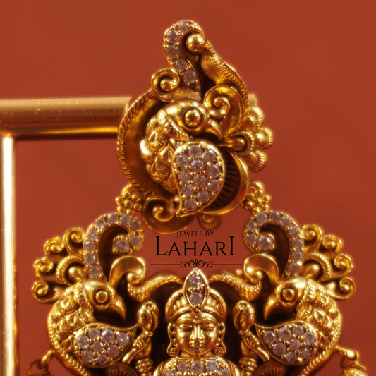 Vintage Lakshmi Peacock Earrings