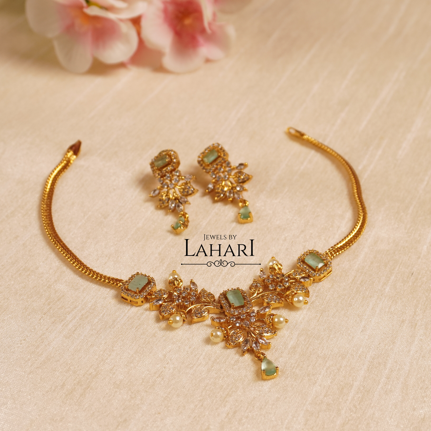 Aaradhya Minimal Necklace Set (Available in 8 colors)