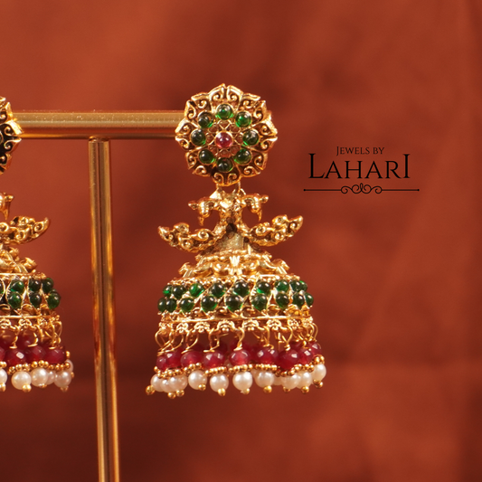 Beautiful Peacock Jhumka