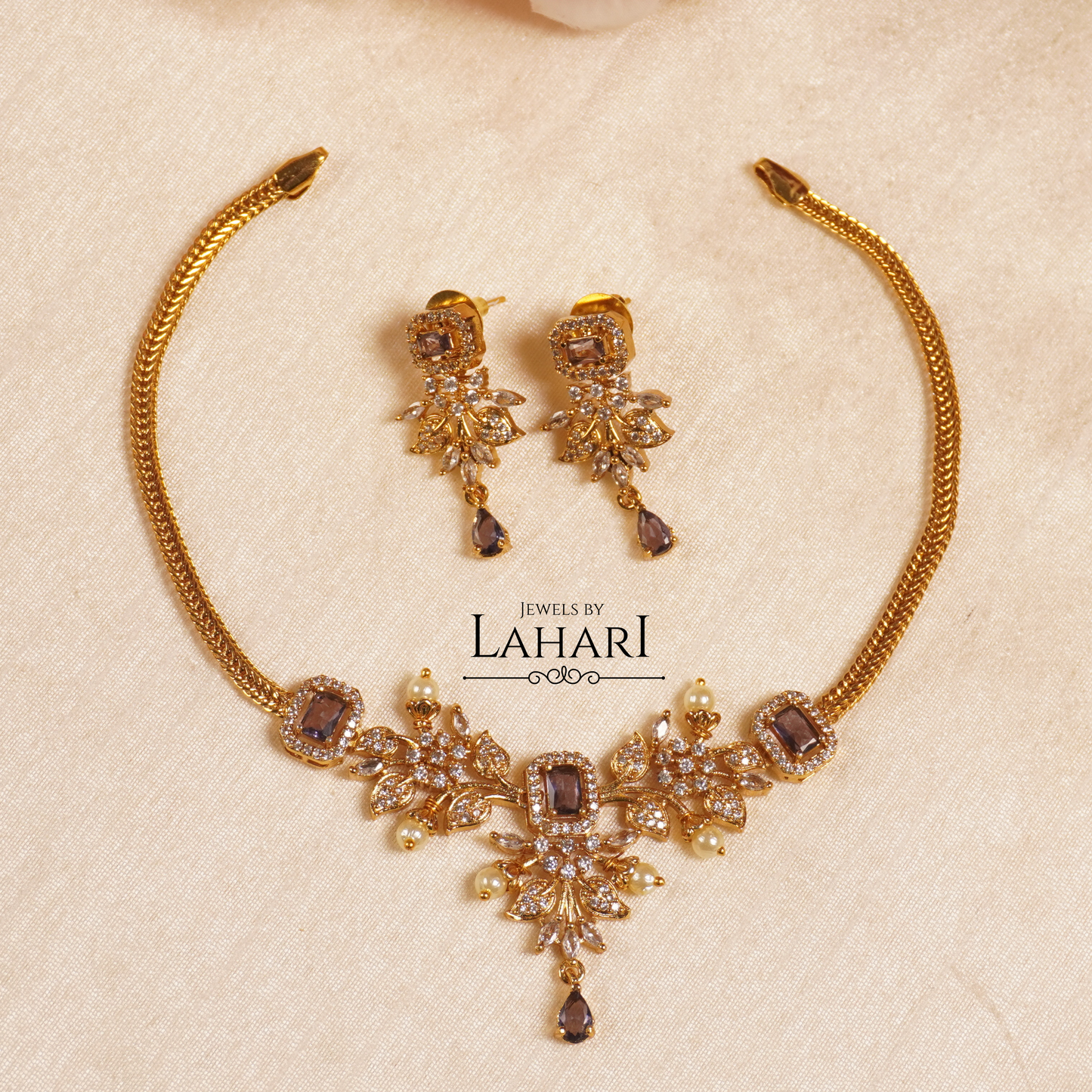 Aaradhya Minimal Necklace Set (Available in 8 colors)