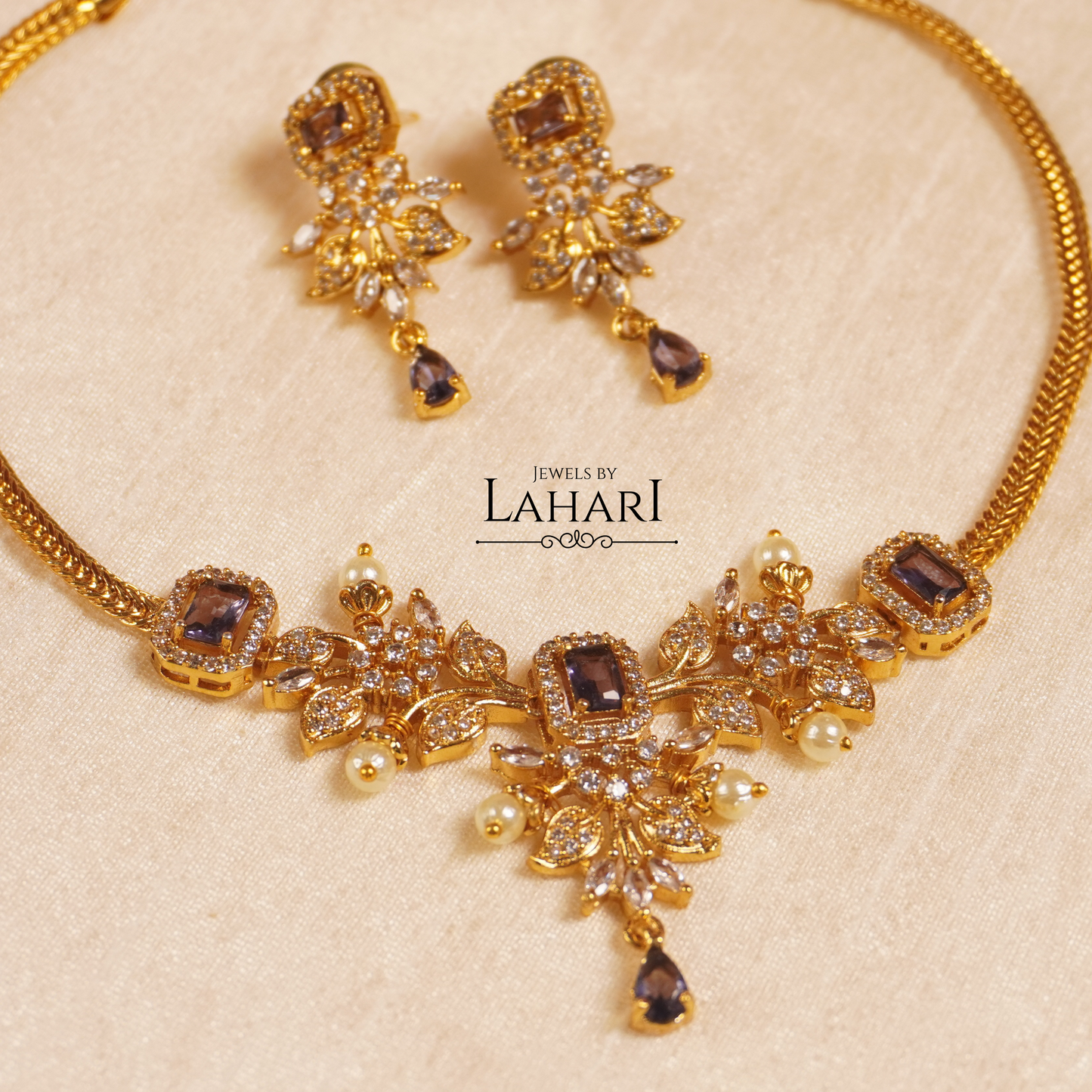Aaradhya Minimal Necklace Set (Available in 8 colors)
