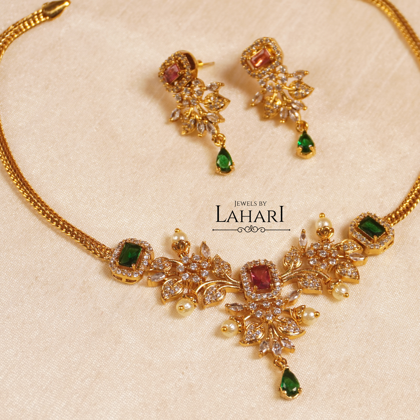Aaradhya Minimal Necklace Set (Available in 8 colors)