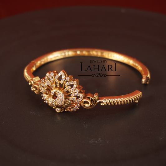 Pretty CZ Peacock Bracelet
