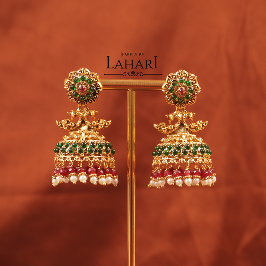 Beautiful Peacock Jhumka