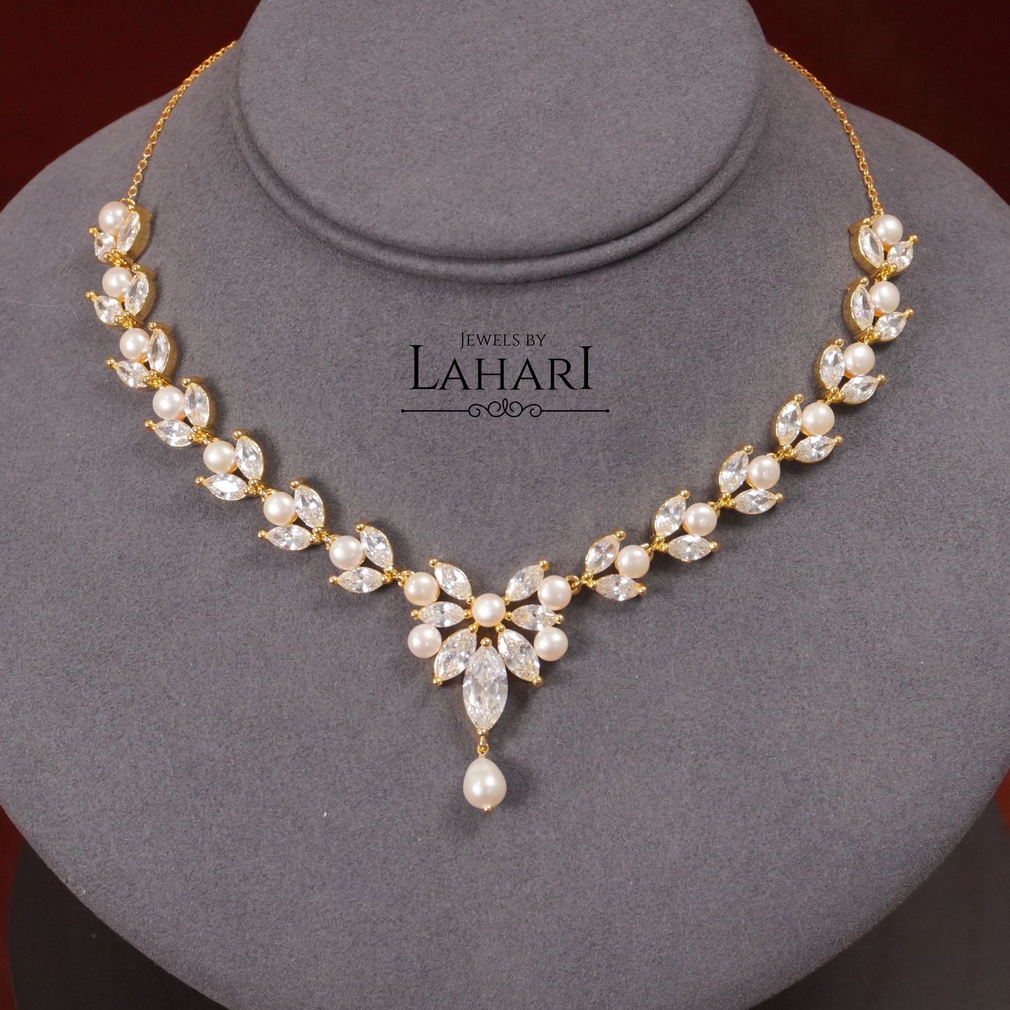 Celeste Pearl Set (Available in Gold & Silver Finish)