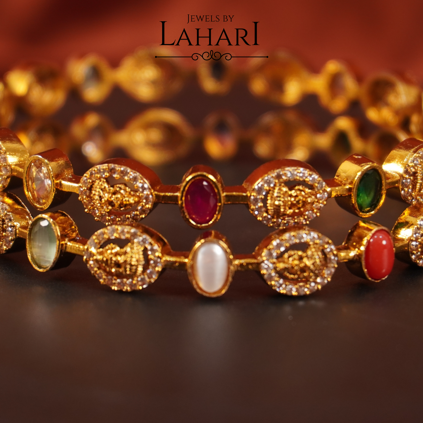 Trendy Lakshmi Stone Bangles
