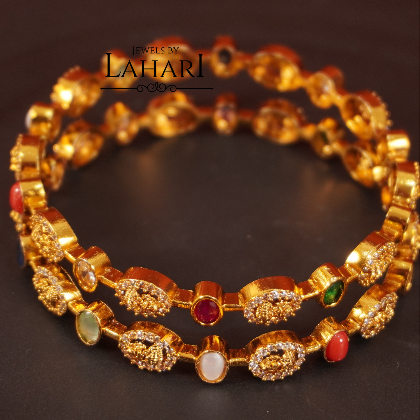 Trendy Lakshmi Stone Bangles