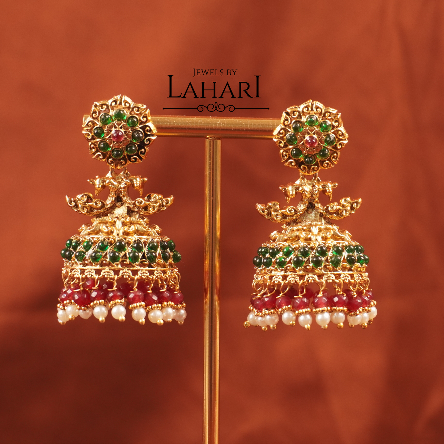 Beautiful Peacock Jhumka