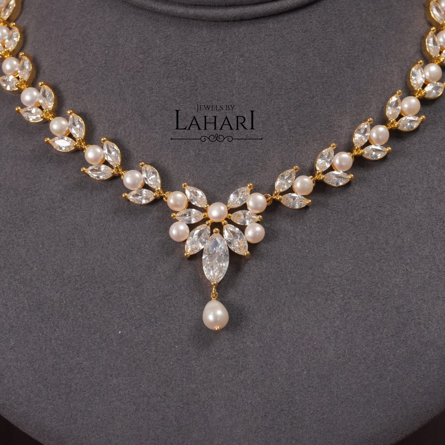 Celeste Pearl Set (Available in Gold & Silver Finish)