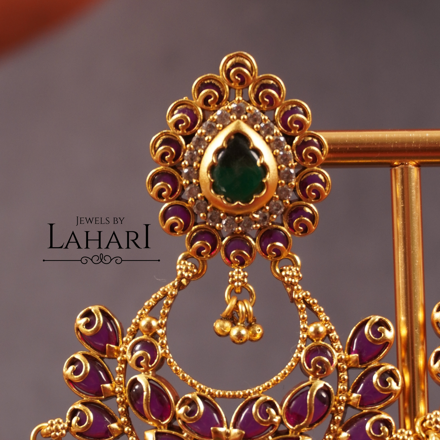 Chandbali Jadau Kundan (Available in 2 Colours)