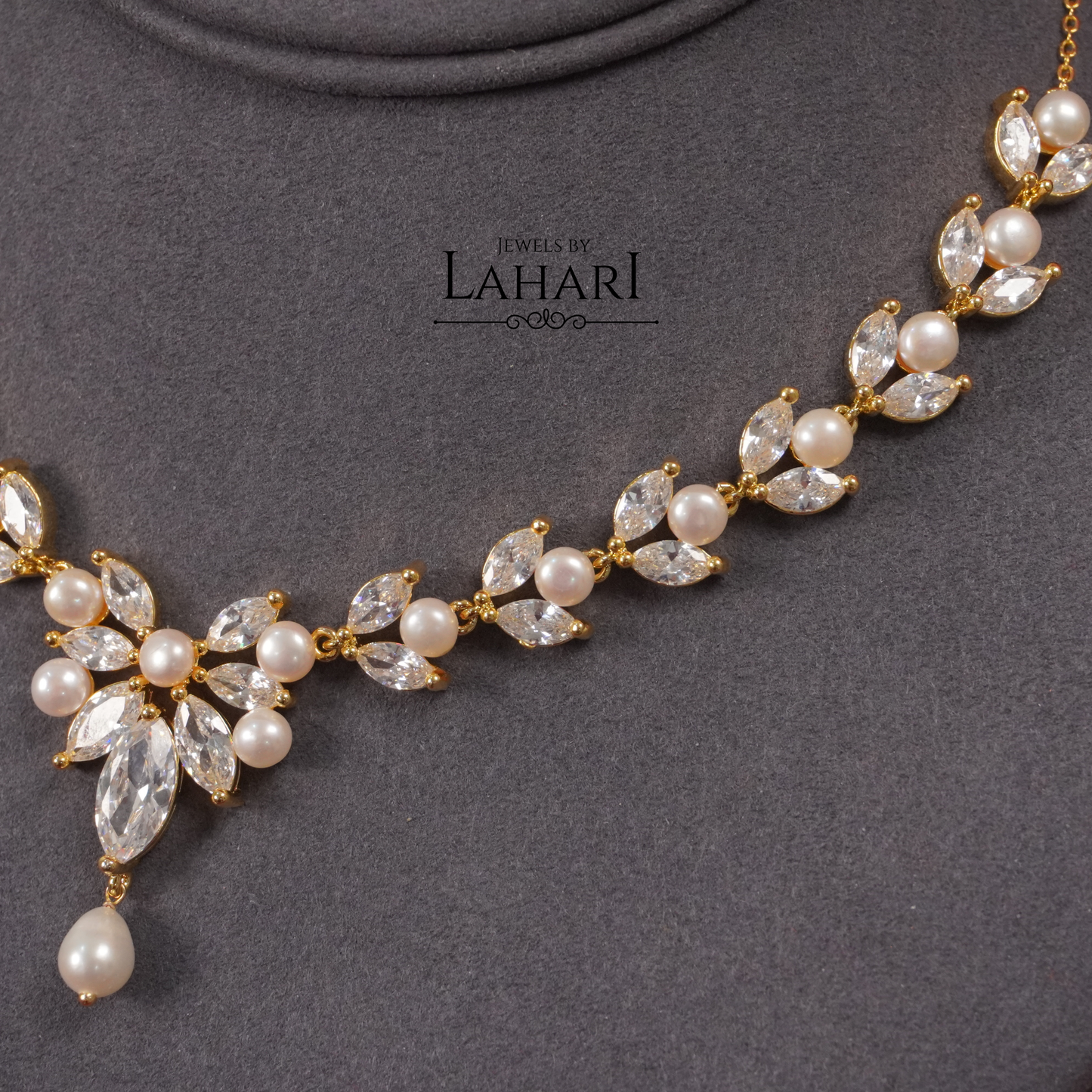 Celeste Pearl Set (Available in Gold & Silver Finish)