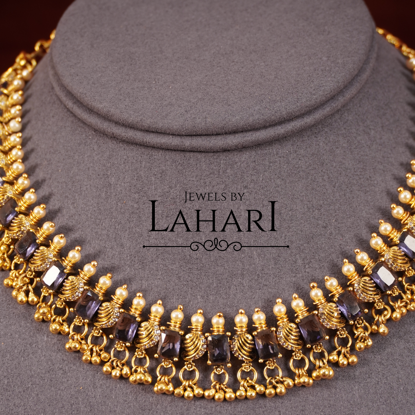Simple Elegant Mango Kempu Necklace (3 Colors Available)
