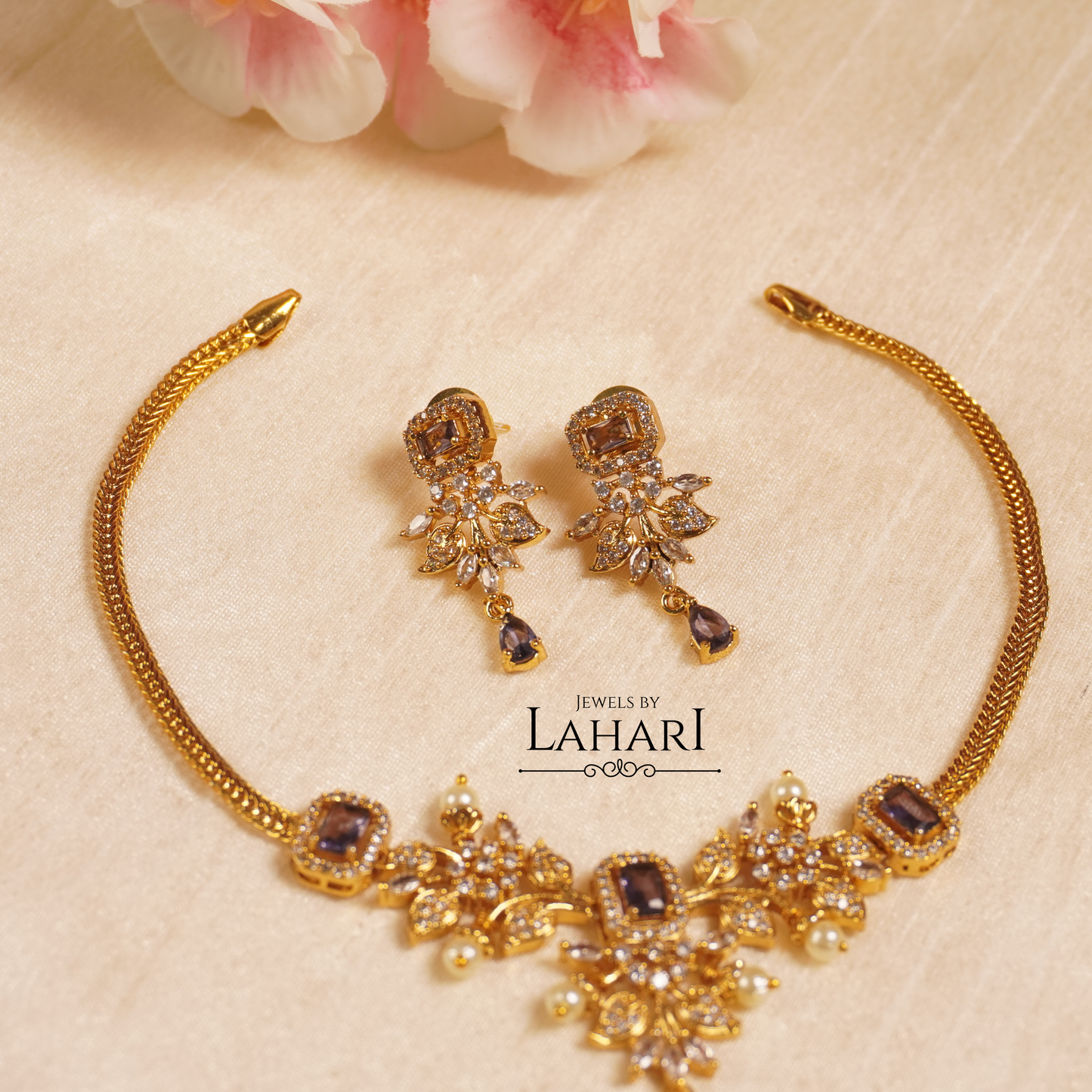 Aaradhya Minimal Necklace Set (Available in 8 colors)