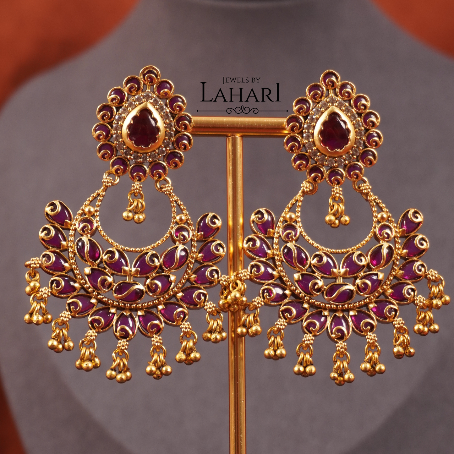 Chandbali Jadau Kundan (Available in 2 Colours)