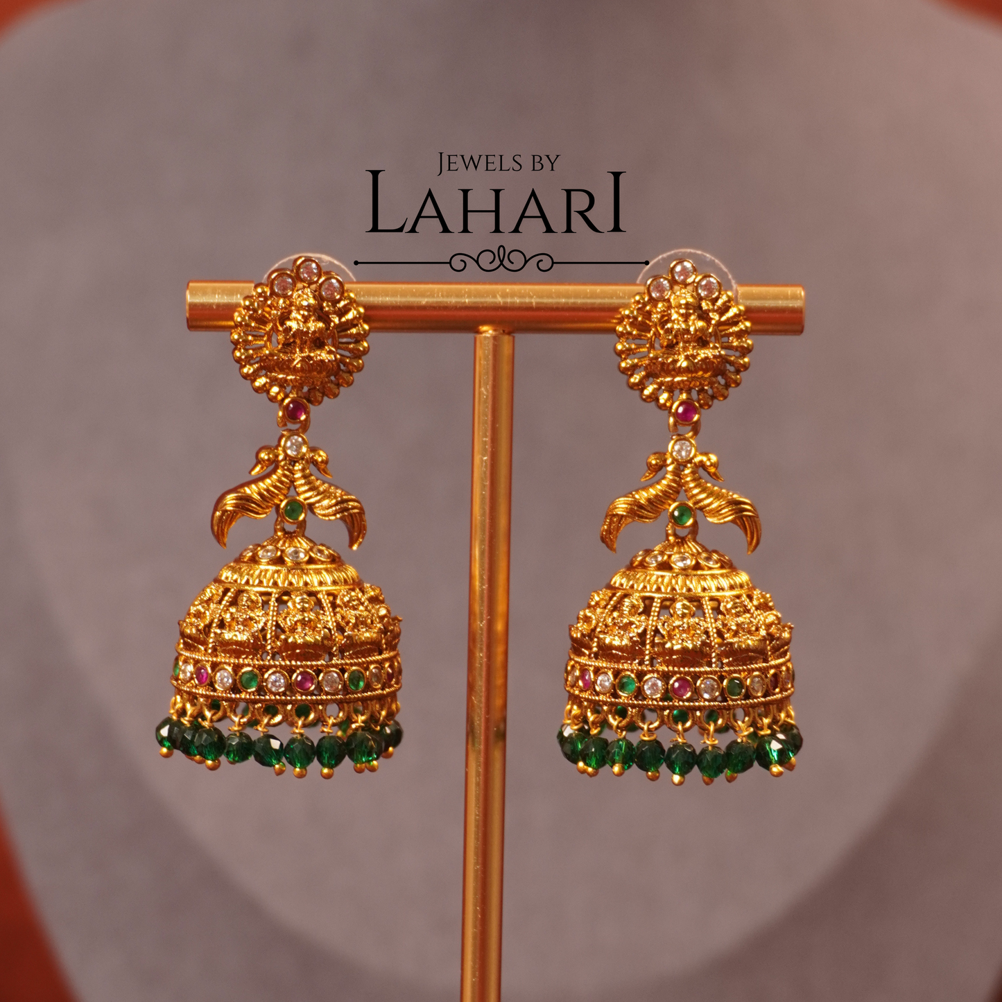 Lakshmi Mayura Jhumka(Available in 2 colors)