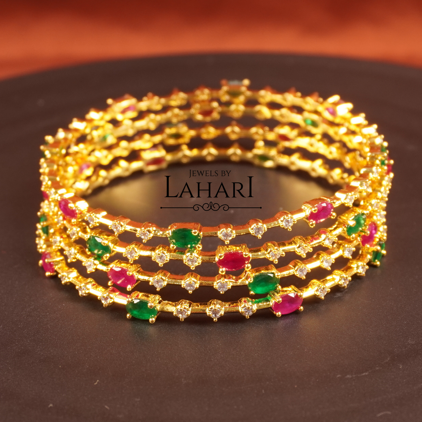 Nakshatra Bangles - Set of 4 Bangles (available in 3 colors)