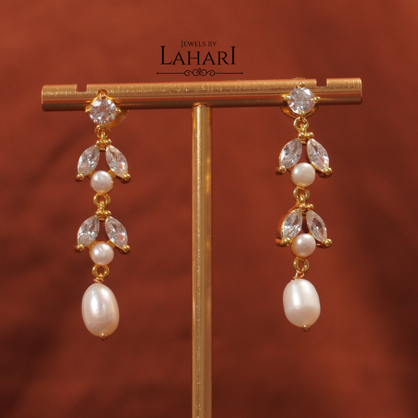 Celeste Pearl Set (Available in Gold & Silver Finish)