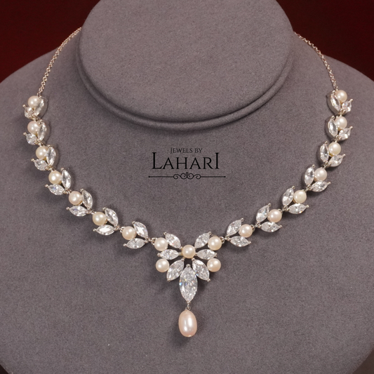 Celeste Pearl Set (Available in Gold & Silver Finish)