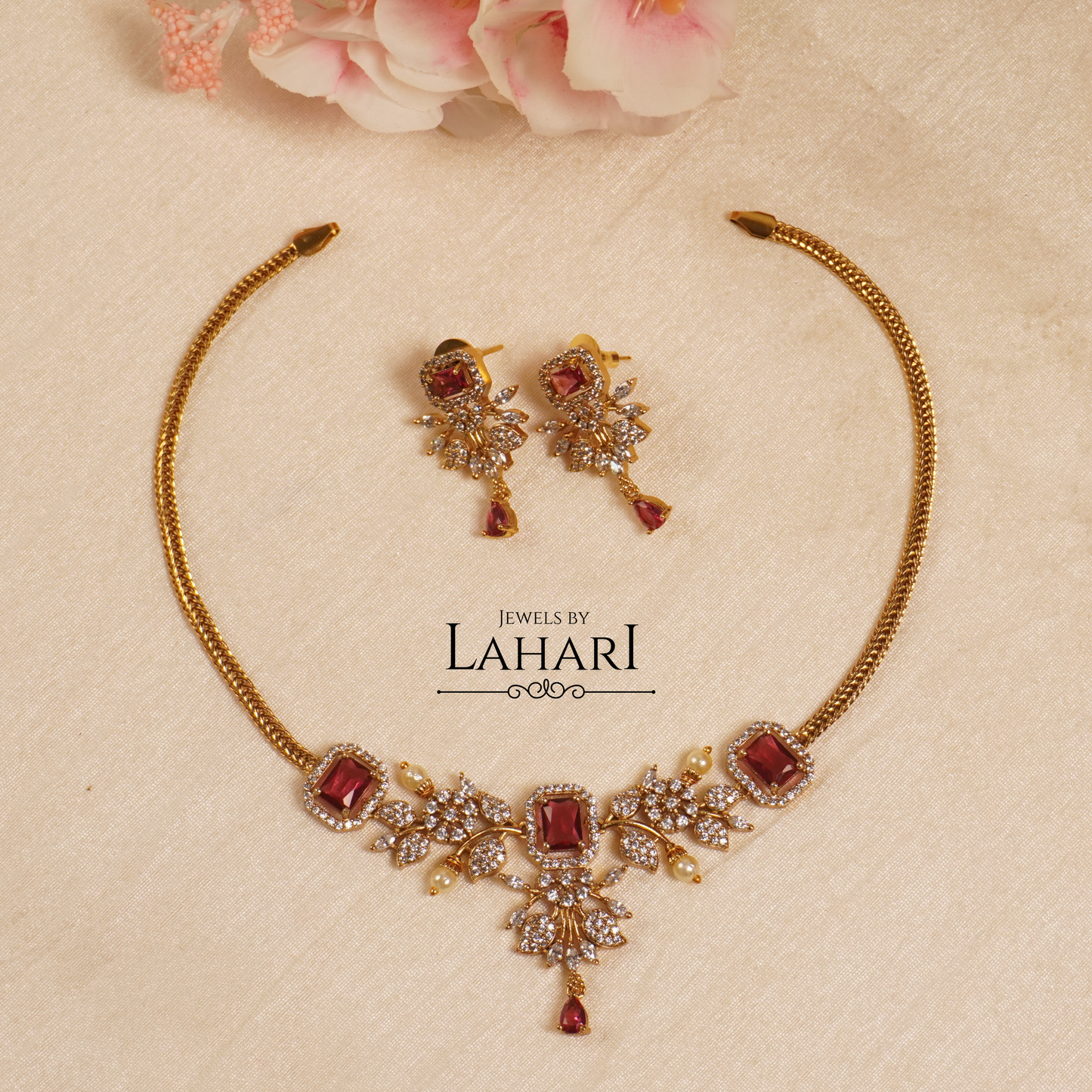 Aaradhya Minimal Necklace Set (Available in 8 colors)